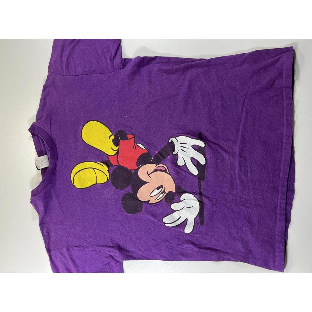Vintage Purple Mickey Mouse Graphic T-Shirt